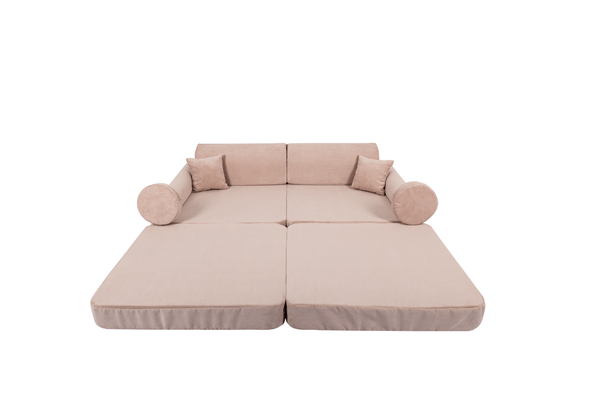 Large Modular Sofa for Kids - Slimcord Corduroy Pink