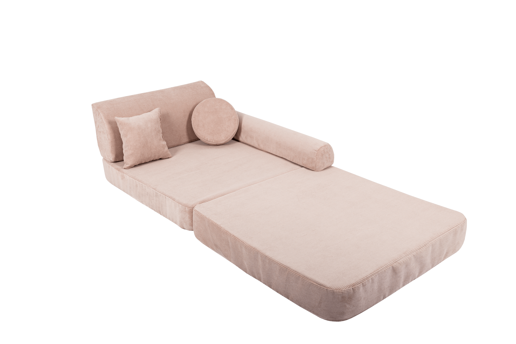 Large Modular Sofa for Kids - Slimcord Corduroy Pink
