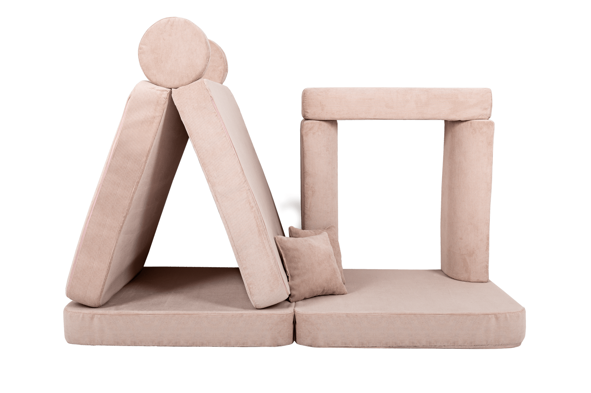 Large Modular Sofa for Kids - Slimcord Corduroy Pink