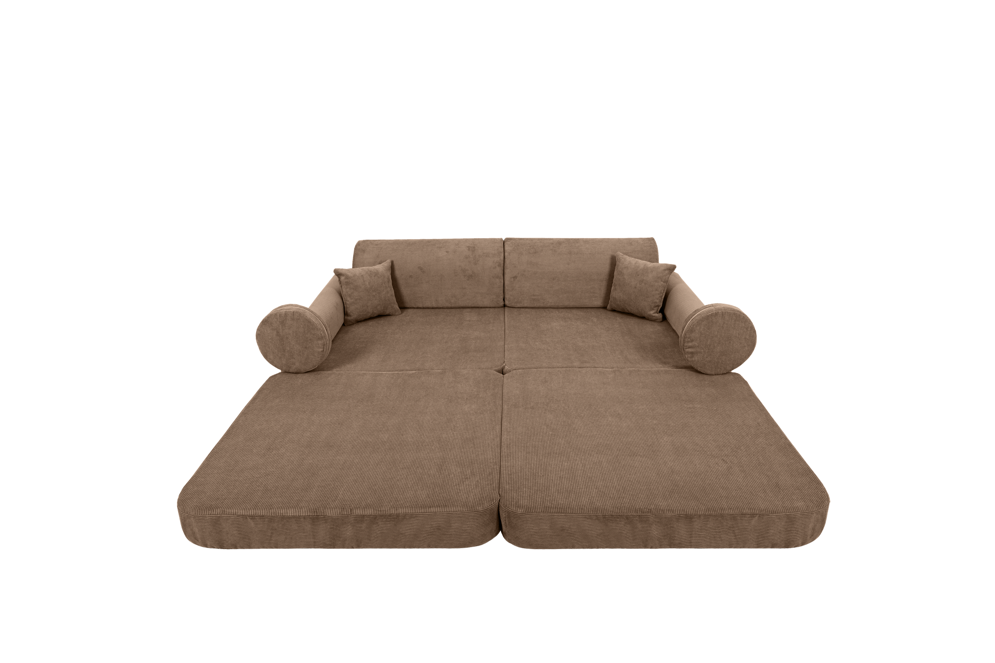 Large Modular Sofa for Kids - Slimcord Corduroy Brown