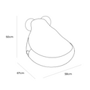 MeowBaby® Slimcord Teddy Sako Bag - Beige