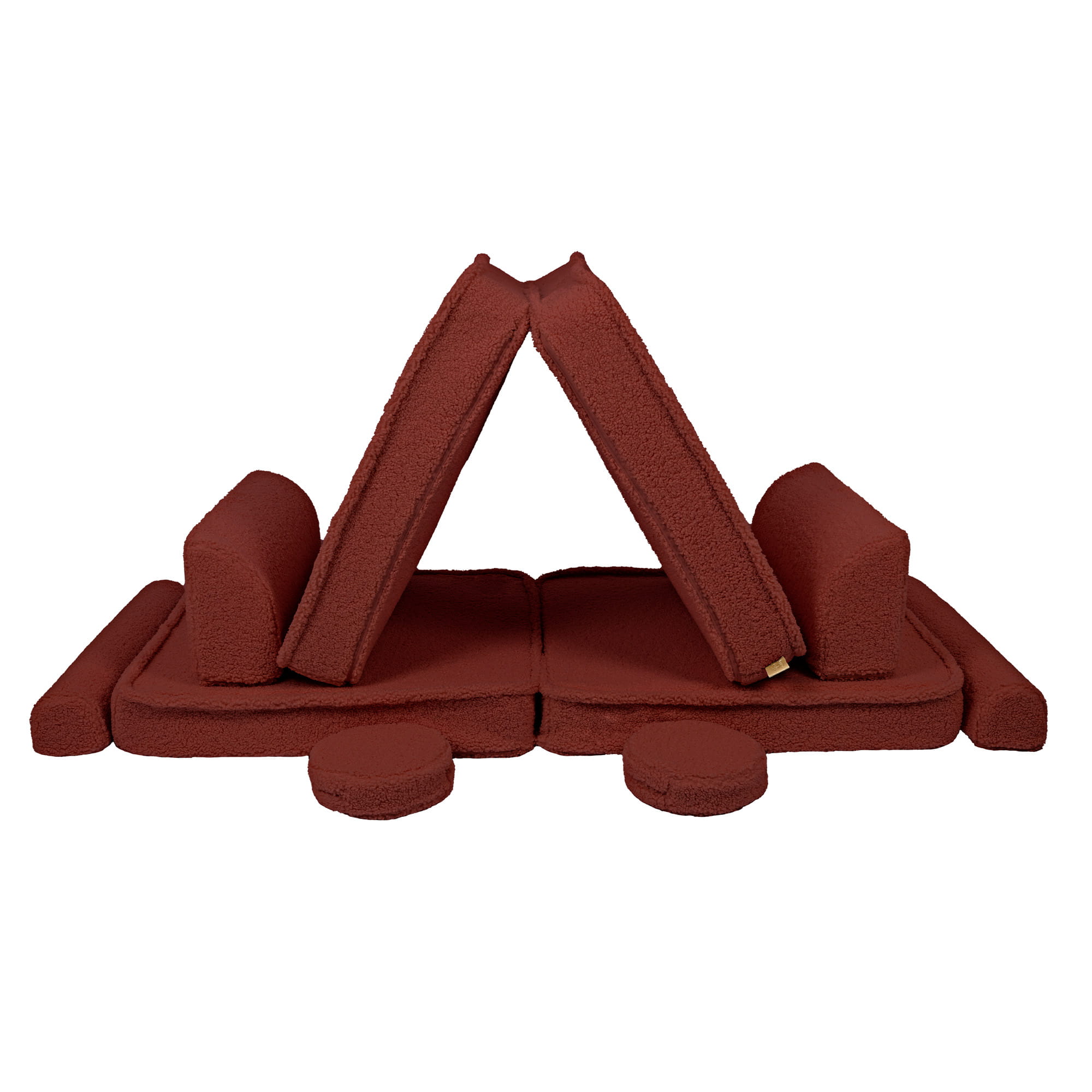 Modulinė sofa vaikams - Bearly, rudos spalvos