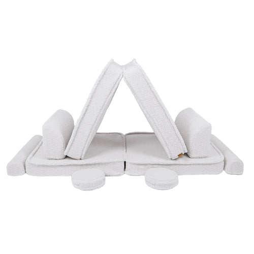Modulinė sofa vaikams - Bearly baltos spalvos