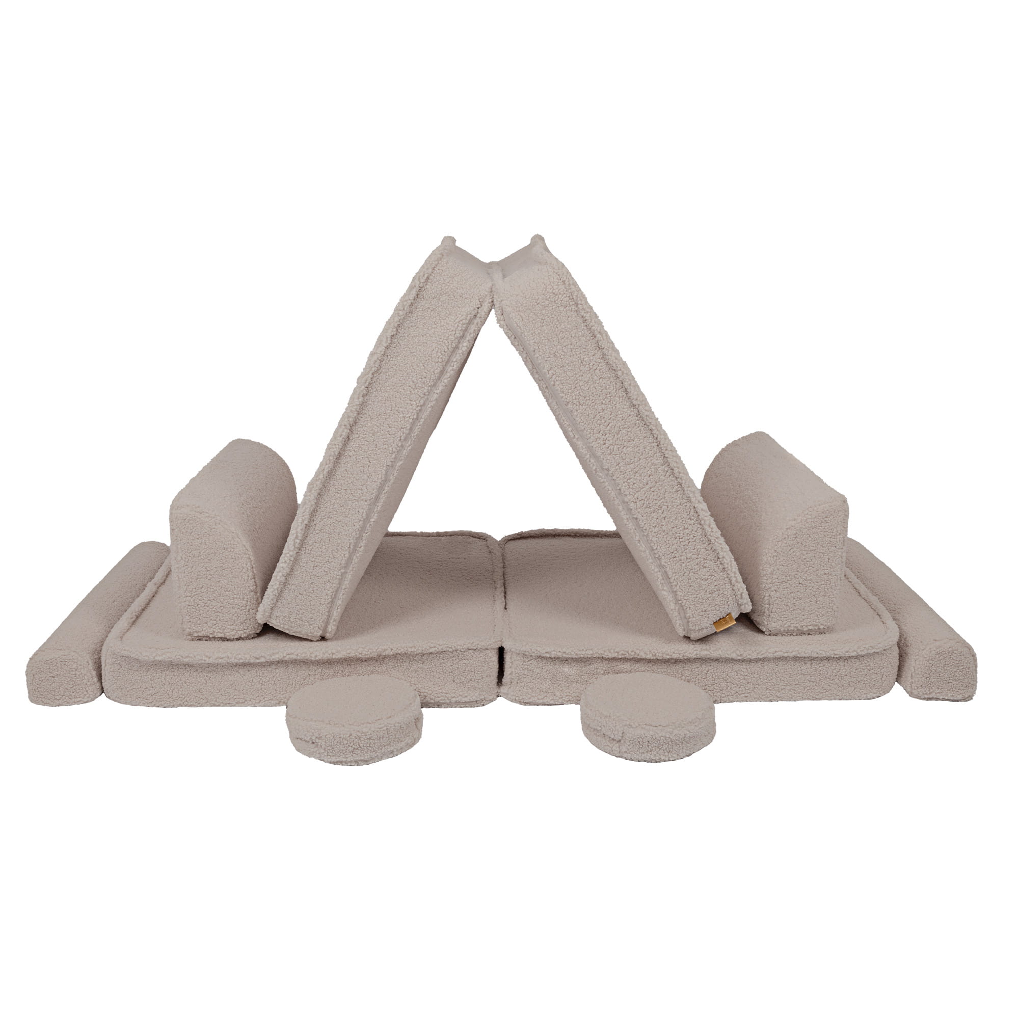 Modulinė sofa vaikams - Bearly, pilkos spalvos