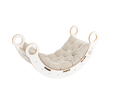 White Wooden Dream Rocker with Pillow and Slide - Large
