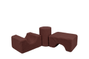 MeowBaby® Bearly Shape Set with 3 Elements - Brown