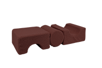 MeowBaby® Bearly Shape Set with 3 Elements - Brown