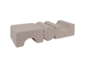 MeowBaby® Bearly Shape Set with 3 Elements - Gray
