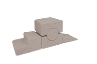 MeowBaby® Bearly Shape Set with 5 Elements - Gray