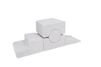 MeowBaby® Bearly Shape Set with 5 Elements - White