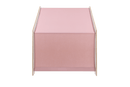 MeowBaby® White Wooden House for Kids - Pink Roof