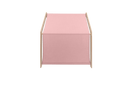 MeowBaby® Natural Wooden House for Kids - Pink Roof