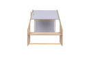 MeowBaby® Natural Wooden House for Kids - Blue Roof