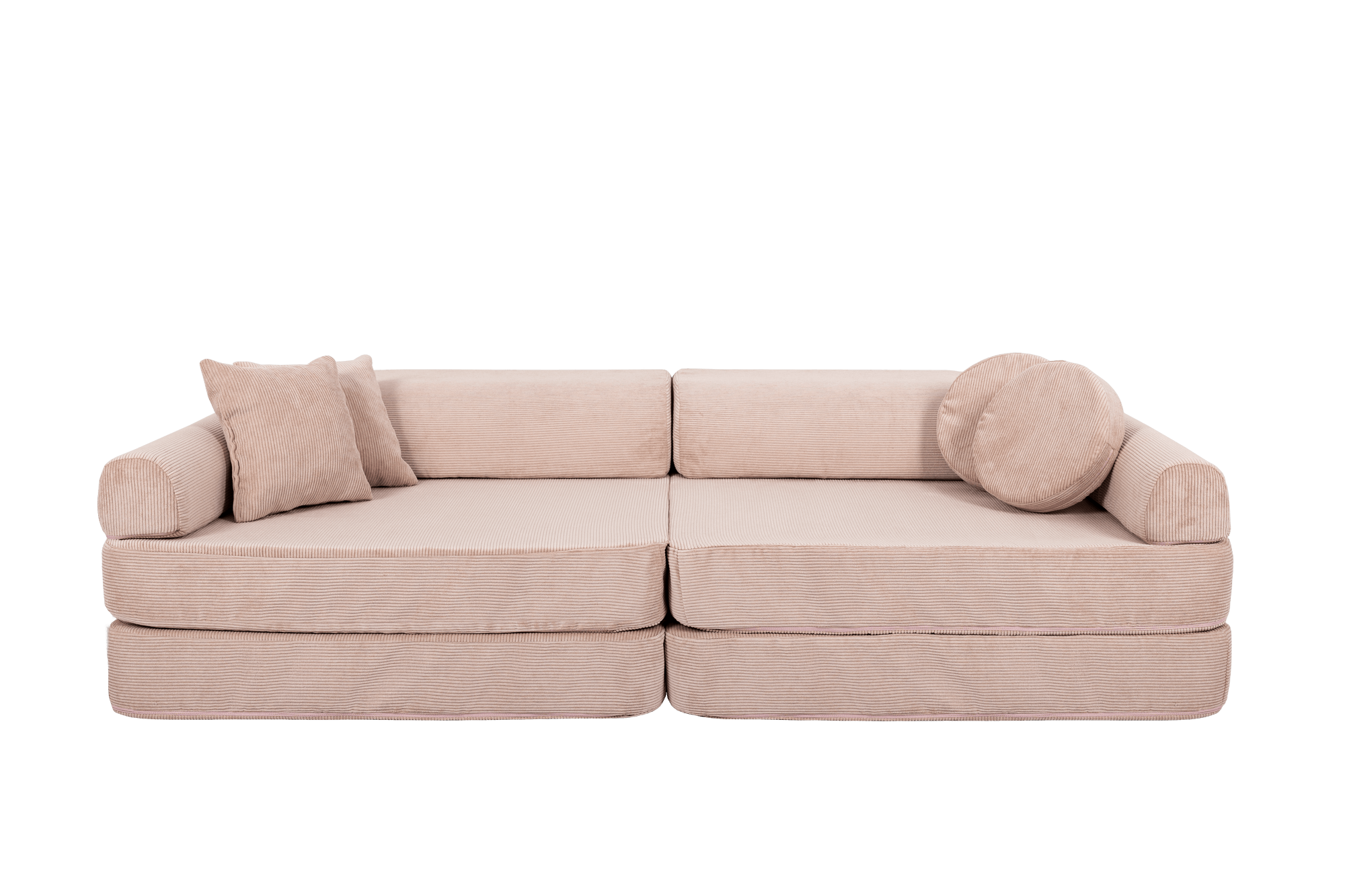 Large Modular Sofa for Kids - Slimcord Corduroy Pink