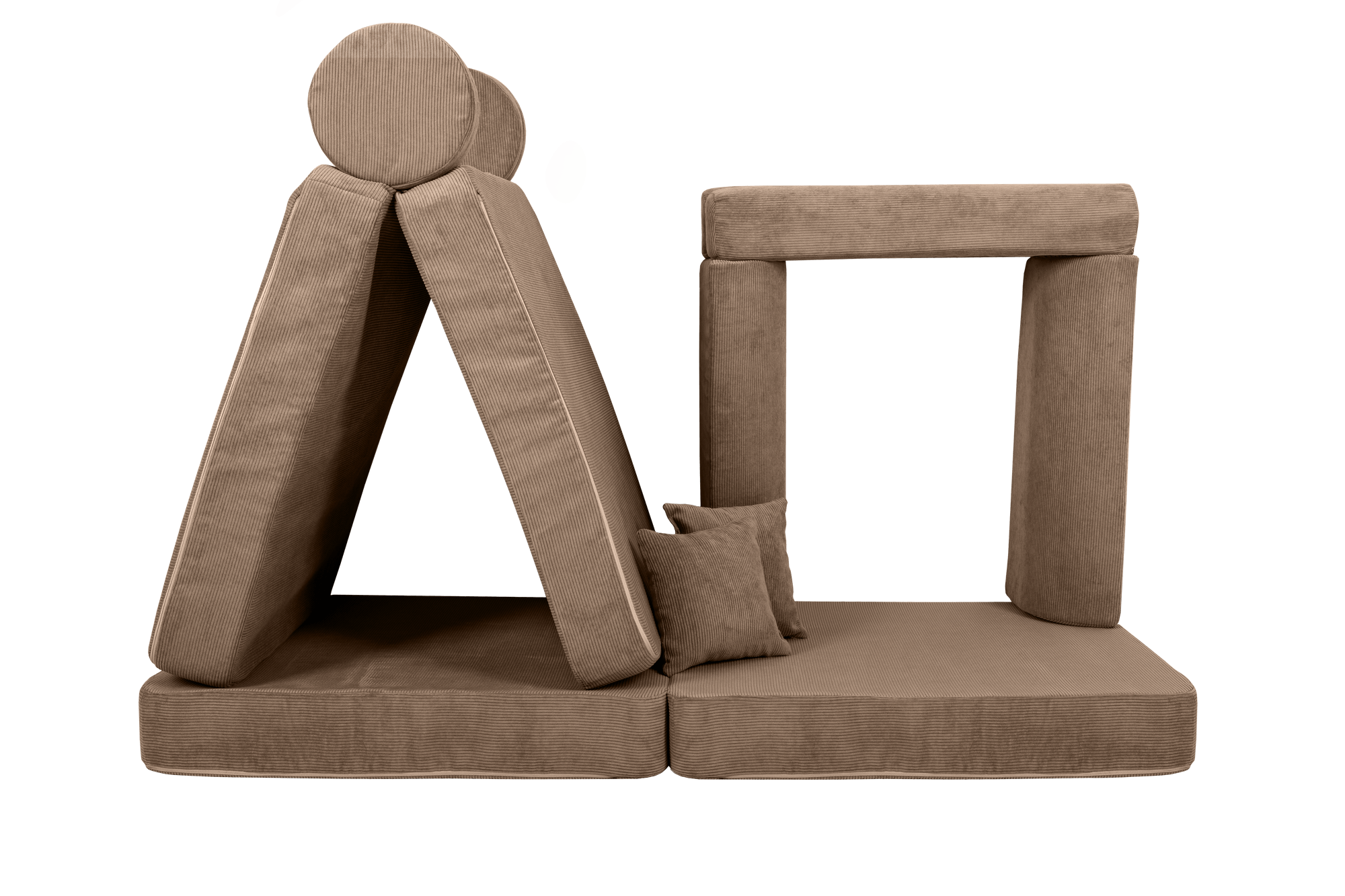 Large Modular Sofa for Kids - Slimcord Corduroy Brown