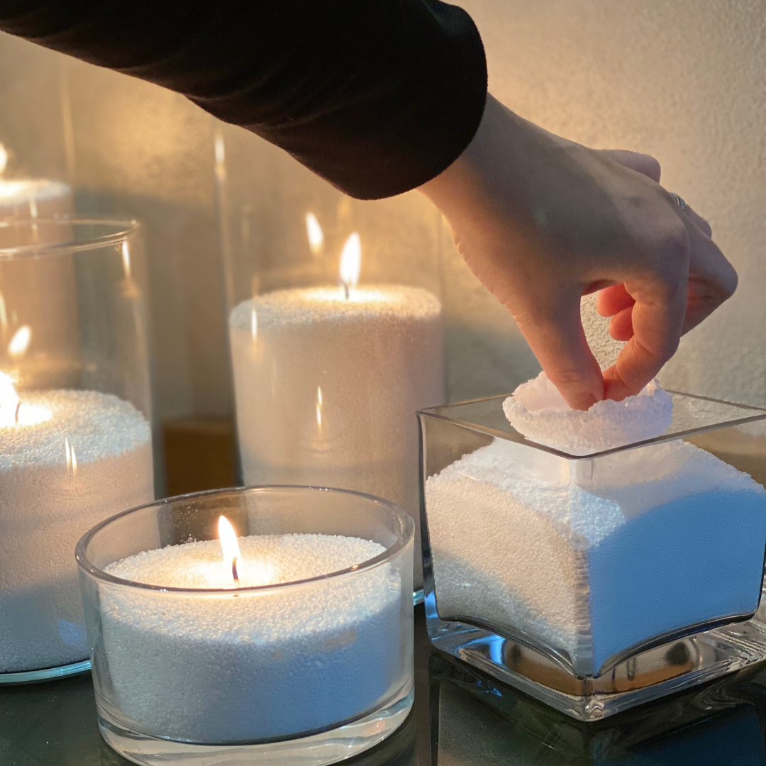 Papildomi dagčiai miltelinei žvakei – 80 vnt., 5 cm