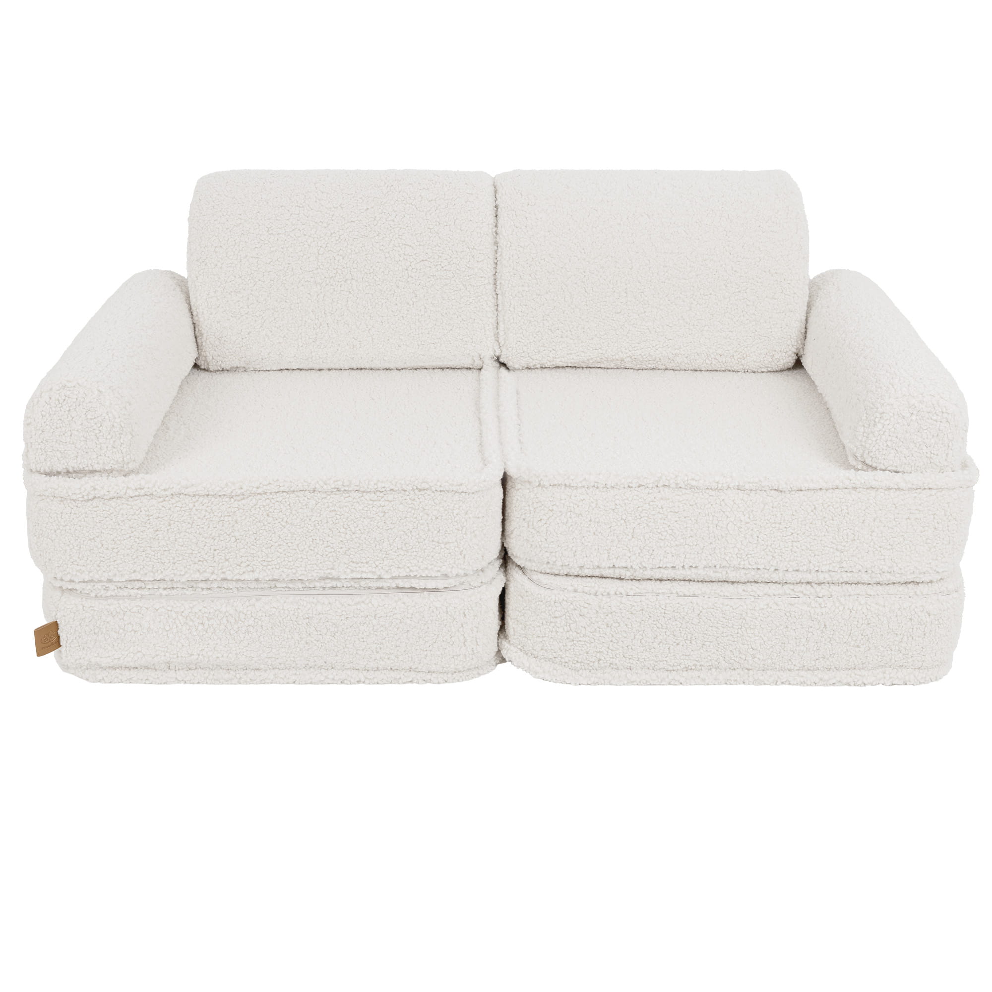 Vidutinio dydžio modulinė vaikiška sofa - Bearly kreminės spalvos