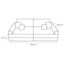 Medium Modular Sofa for Kids - Slimcord Ecru