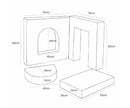 Aesthetic Soft Play Set for Toddlers, 4 Elements - Ecru
