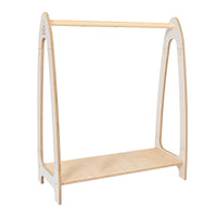 Arched Clothing Rack For Children - Large Natural Wood