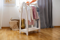 Arched Clothing Rack For Children - Small White