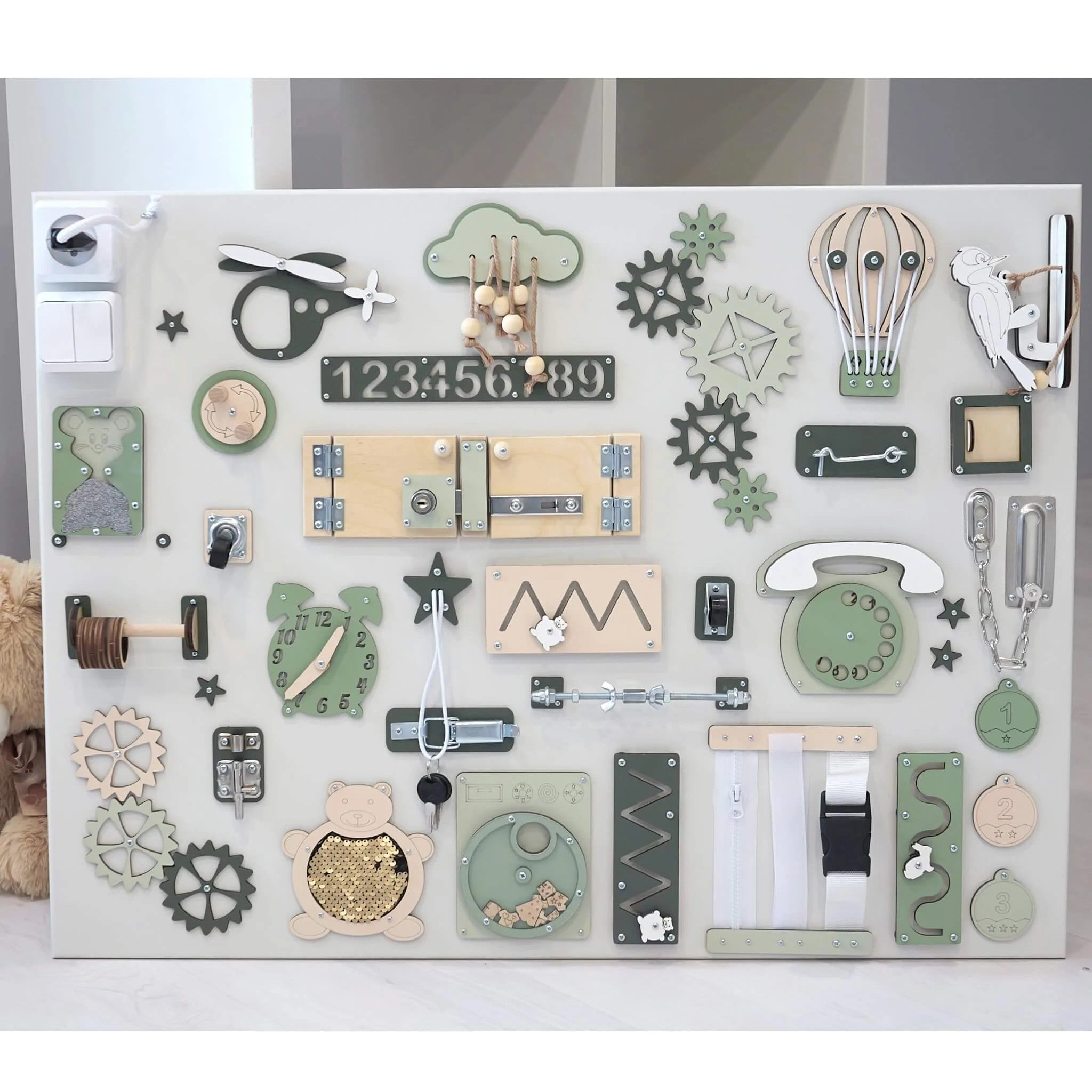 Montessori lavinamoji sienelė vaikams (60×80 cm)