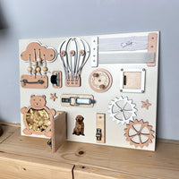 Extra small busy board with doors (30×40 cm)