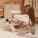 Wooden Ice Cream Shop With Cart