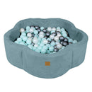 Foam Baby Ball Pit - Aesthetic Turquoise Flower