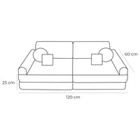 Indoor/Outdoor Outzy Pocket Sofa For Children - Clay Taupe