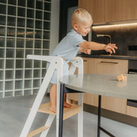 Foldable Kitchen Tower With Removable Rail