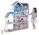 Wooden Dollhouse Crystal with LED Lights