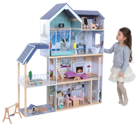 Wooden Dollhouse Crystal with LED Lights