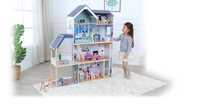 Wooden Dollhouse Crystal with LED Lights