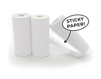 Hoppstar 3x Paper Rolls – White, Self Adhesive