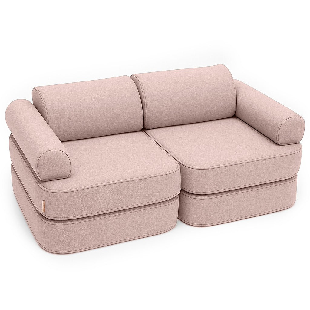 Vaikiška modulinė Outzy Pocket sofa, rožinės spalvos