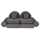 Medium Modular Sofa for Kids - Churros Jurassic Grey Plus
