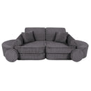 Medium Modular Sofa for Kids - Churros Jurassic Grey Plus