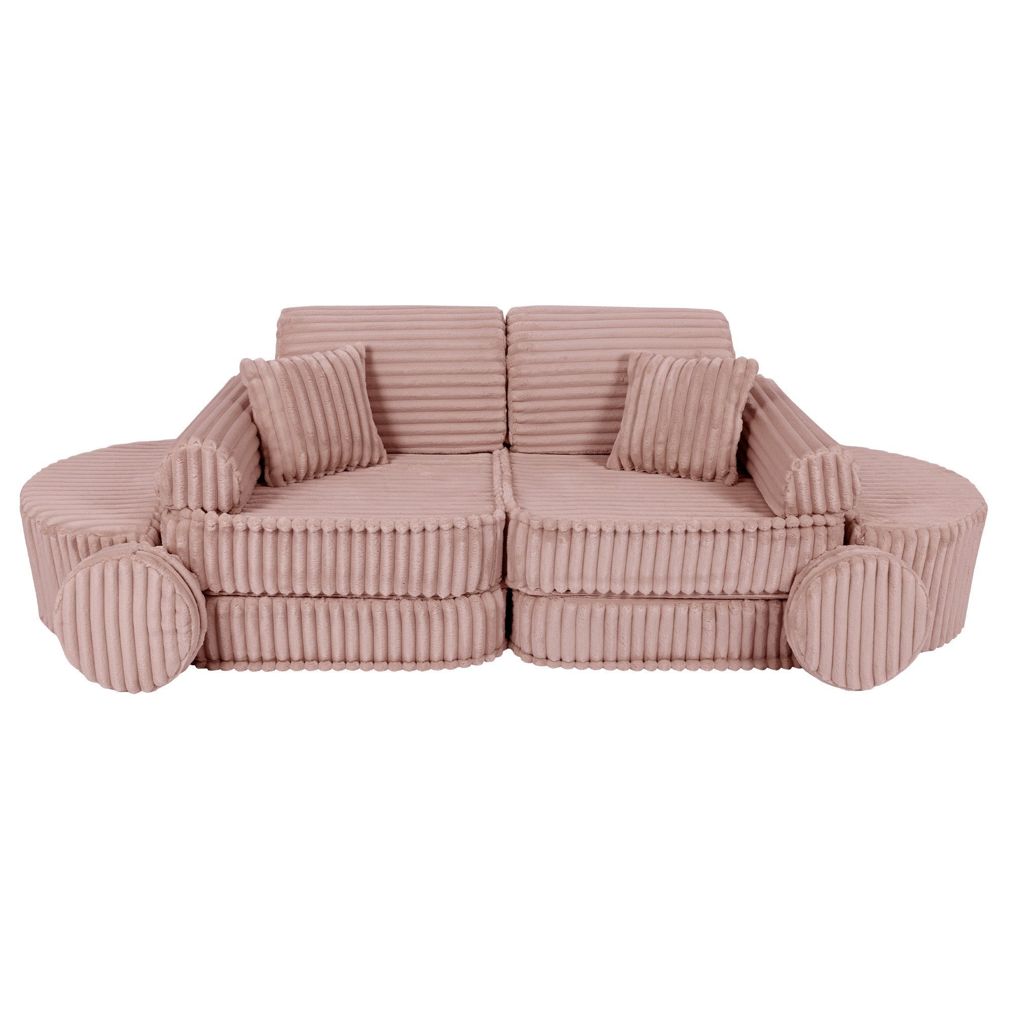 Vidutinio didžio modulinė sofa vaikams - Churros, rožinės spalvos