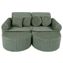 Medium Modular Sofa for Kids - Churros Sage Green Plus