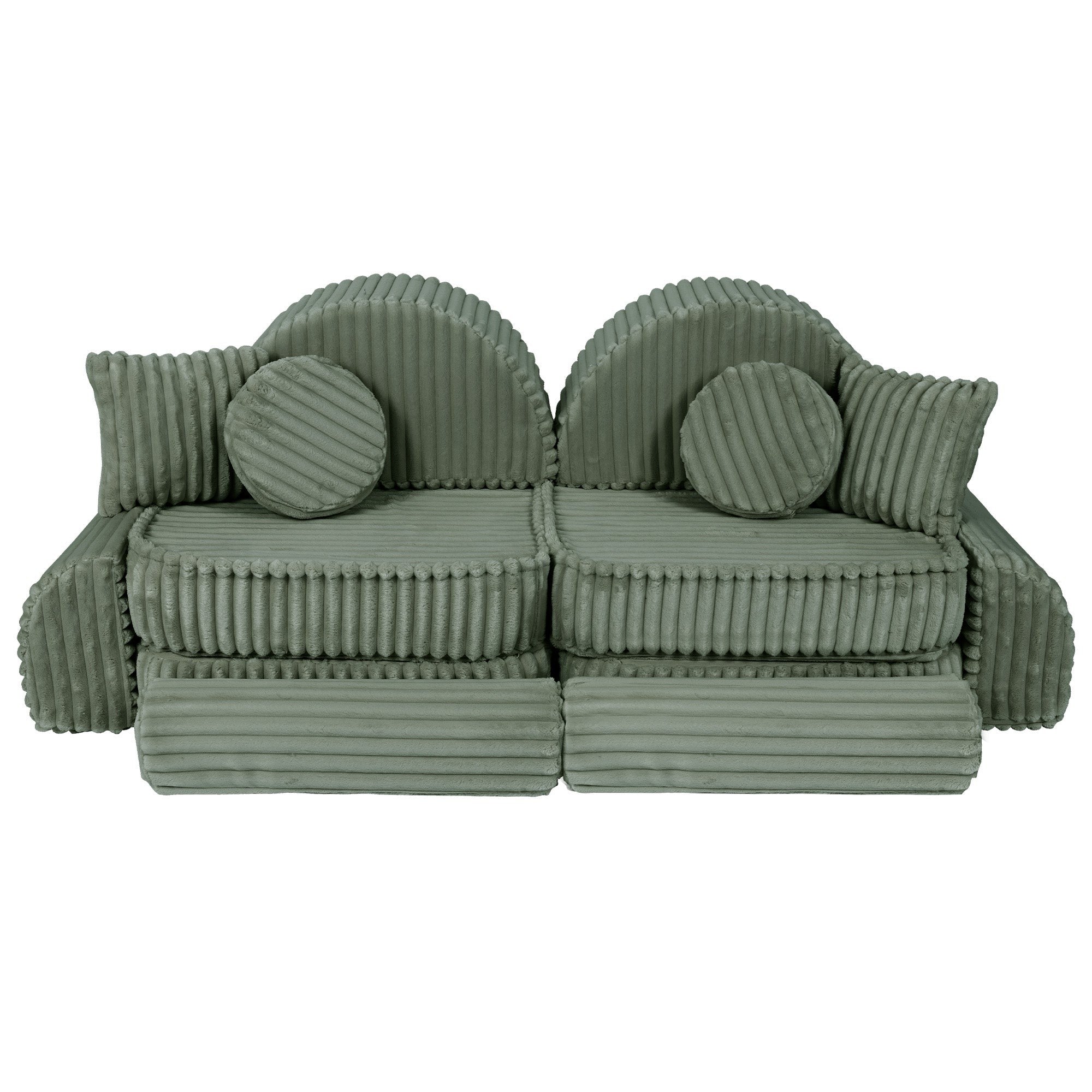 Medium Modular Sofa for Kids - Churros Sage Green Plus