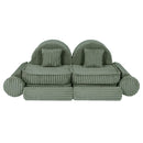 Medium Modular Sofa for Kids - Churros Sage Green Plus