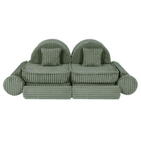 Medium Modular Sofa for Kids - Churros Sage Green Plus
