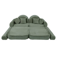 Medium Modular Sofa for Kids - Churros Sage Green Plus