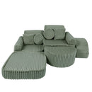 Medium Modular Sofa for Kids - Churros Sage Green Plus