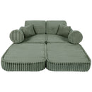 Medium Modular Sofa for Kids - Churros Sage Green