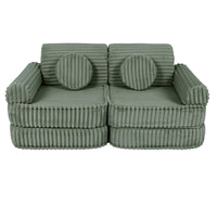 Medium Modular Sofa for Kids - Churros Sage Green
