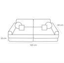 Medium Modular Sofa for Kids - Churros Jurassic Grey