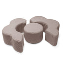 MeowBaby® Foam Flower Shape Set, 3 Elements, Bearly Light Grey