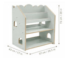 MeowBaby Montessori MDF House Bookcase - Grey